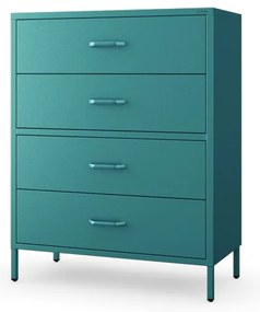 Komód CARLA , 800 x 1015 x 400 mm, Modern: tengerszínű