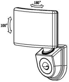 Top Light Marbella C PIR - LED Reflektor érzékelővel MARBELLA LED/15W/230V IP65