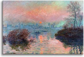 Reprodukció Érme Naplemente a Szajna felett Vászon falikép 60x90