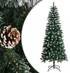 zöld PVC műkarácsonyfa állvánnyal 180 cm