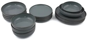 16 részes szürke porcelán étkészlet