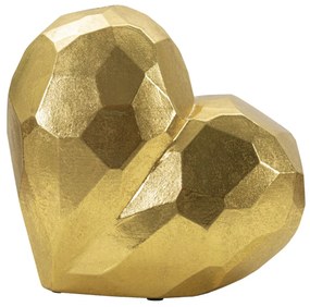 Váza szív arany 19x9x18cm
