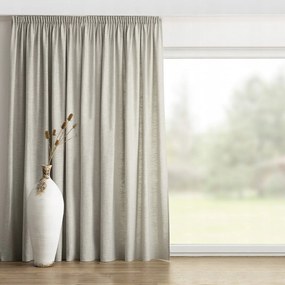 Függöny ráncolódó szalaggal, 1 darab, 130x245cm, fekete