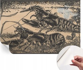 Fotótapéta Dekoratív Fali Tapéta Vízi Rákok Képekkel 104x70 cm