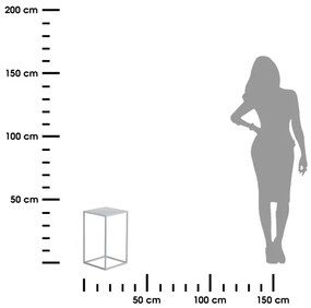 Virágállvány 40x24 cm szürke