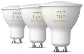 LED okos izzó szett 3 db-os GU10, 4 W White ambiance – Philips Hue
