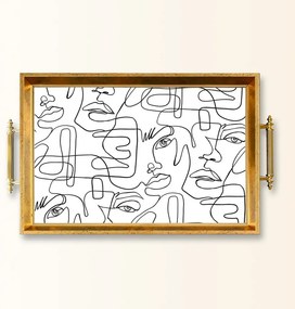 Üveg tálca, 38×24 cm – TPEA9809