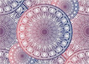 Mandala kép (üvegen) (70x50 cm)