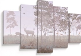 Kép - Monokróm erdő (150x105 cm)