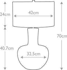 Elstead Lighting BARNSBURY BARNSBURY-TL Asztali lámpa 1x60W/E27