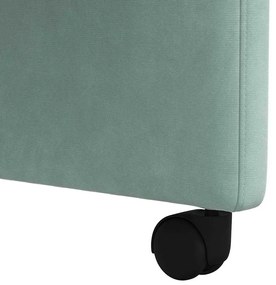 Kerekes Étkező Székek 2 pcs tengerzöld 58 x 65 x 98 cm Bársony