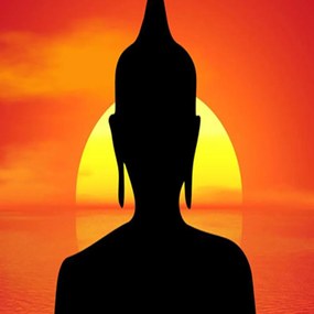 Gario Paraván Buddha Meditáció Méret: 110 x 170 cm, Kivitelezés: Klasszikus paraván