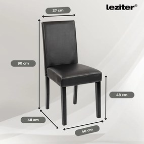 Leon 6+1 étkező garnitúra yorki tölgy-fekete