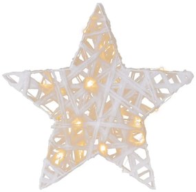 MAXXIVIA Csillogó csillag meleg fehér  20 LED Ø 30 cm