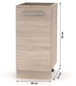 Alsó konyhaszekrény NOPL-054-OS Noliana (sonoma tölgy). 1015425