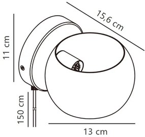 Nordlux - Állítható fali spotlámpa BELIR 1xG9/5W/230V zöld