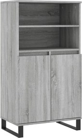 vidaXL szürke sonoma szerelt fa magasszekrény 60 x 36 x 110 cm