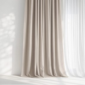 Goldea marbella díszfüggöny - latte 220x135 cm