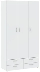 BASIC Gardróbszekrény Fehér Színben 110 cm