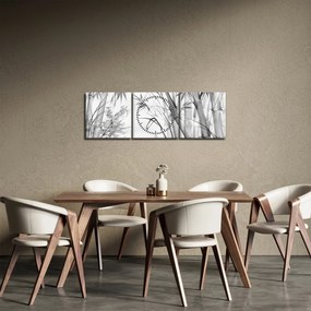 Kép - Bambusz erdő (órával) (90x30 cm)