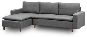 Szürke sarokkanapé (bal oldali) Lungo – Balcab Home