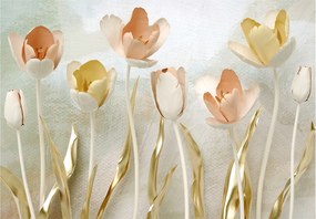 Fotótapéta Finom pasztell tulipánok 250x175 Romantikus dekoráció +ragasztó