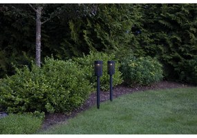 Blace fekete napelemes LED világítás rozsdamentes acélból, magasság 46 cm - Star Trading