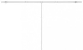 antracitszürke kézzel kihúzható LED-es napellenző 400 x 350 cm