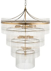 Endon 112576 - Csillár láncon MARIETTA 16xE14/6W/230V réz/átlátszó