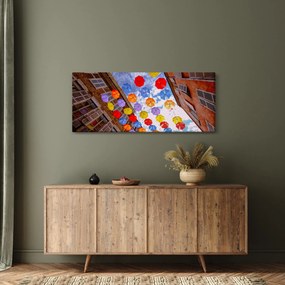 Színes esernyők képe (120x50 cm)