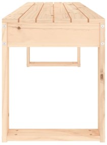 tömör fenyőfa kerti pad 110x38x45 cm