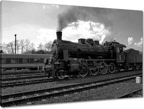 Vászonkép 90x60 Wolsztyński gőzmozdony TR565