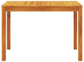 tömör akácfa kerti étkezőasztal 110 x 55 x 75 cm
