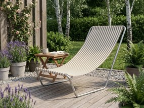 Összecsukható strandnyugágy SAND STRIPES, barna