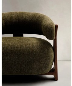 Zöld zsenília fotel Granite – Kave Home