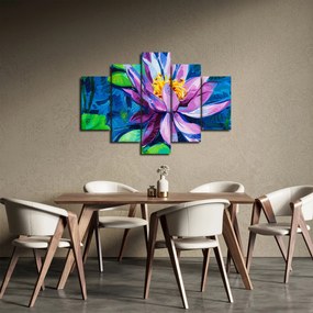 Egy vízi liliom képe a vízen (150x105 cm)