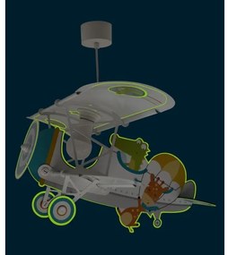 Dalber 54542 - LITTLE CROCODILE gyereklámpa 1xE27/15W/230V