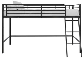 Fekete magasított gyerekágy 90x200 cm Jodie – Støraa