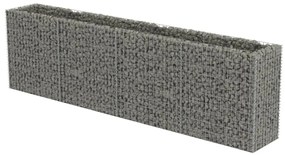 vidaXL horganyzott acél gabion magaságyás 360 x 50 x 100 cm