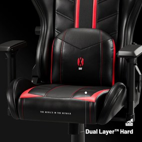 Diablo X-Ray 2.0 King Size gamer szék: fekete-piros