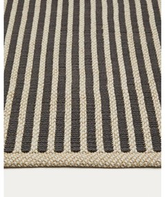 Fekete-bézs kültéri szőnyeg 160x230 cm Satanca – Kave Home