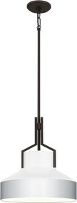Quoizel Brecken QZ-BRECKEN-2P-AB-OPAL Függőlámpa 2x60W/E27 IP20