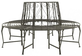 fa köré építhető kerek acélpad 160 cm