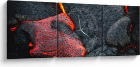 Kép - Láva (órával) (90x30 cm)