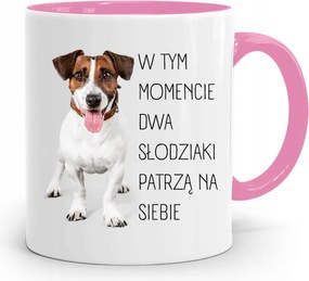 Rózsaszín Bögre A Feleség Barátnőjének Két Édesség fényképes nyomtatással