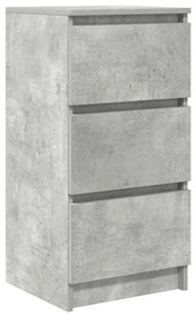 betonszürke szerelt fa tálalószekrény 37,5x35x76 cm