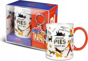 Bögre Kulcstartó Kutya Amatőr Kutyabarát Kisállat Co Farok Merda