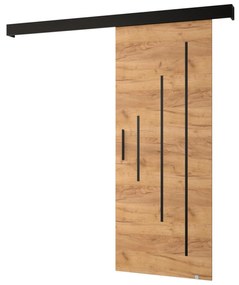 Tolóajtó 80 cm Slavdro 3 (arany craft + matt fekete). 1108846