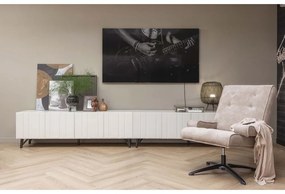 Krémszínű borovi fenyő TV-állvány 181x56 cm Miller – WOOOD