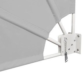 Legyező árnyékoló erkélyre, 140 cm, 2 színben-szürke